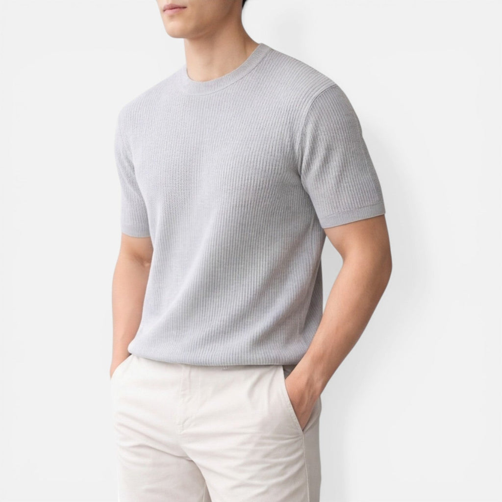 Jérôme | T-Shirt Maille Côtelée Slim