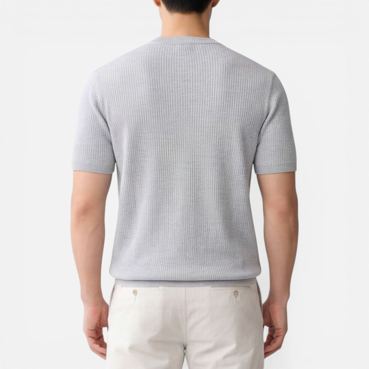 Jérôme | T-Shirt Maille Côtelée Slim