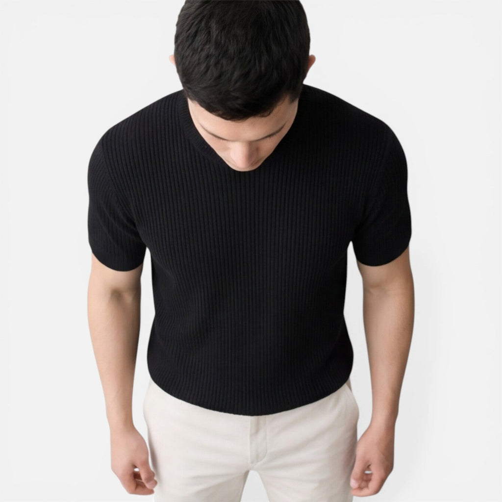 Jérôme | T-Shirt Maille Côtelée Slim