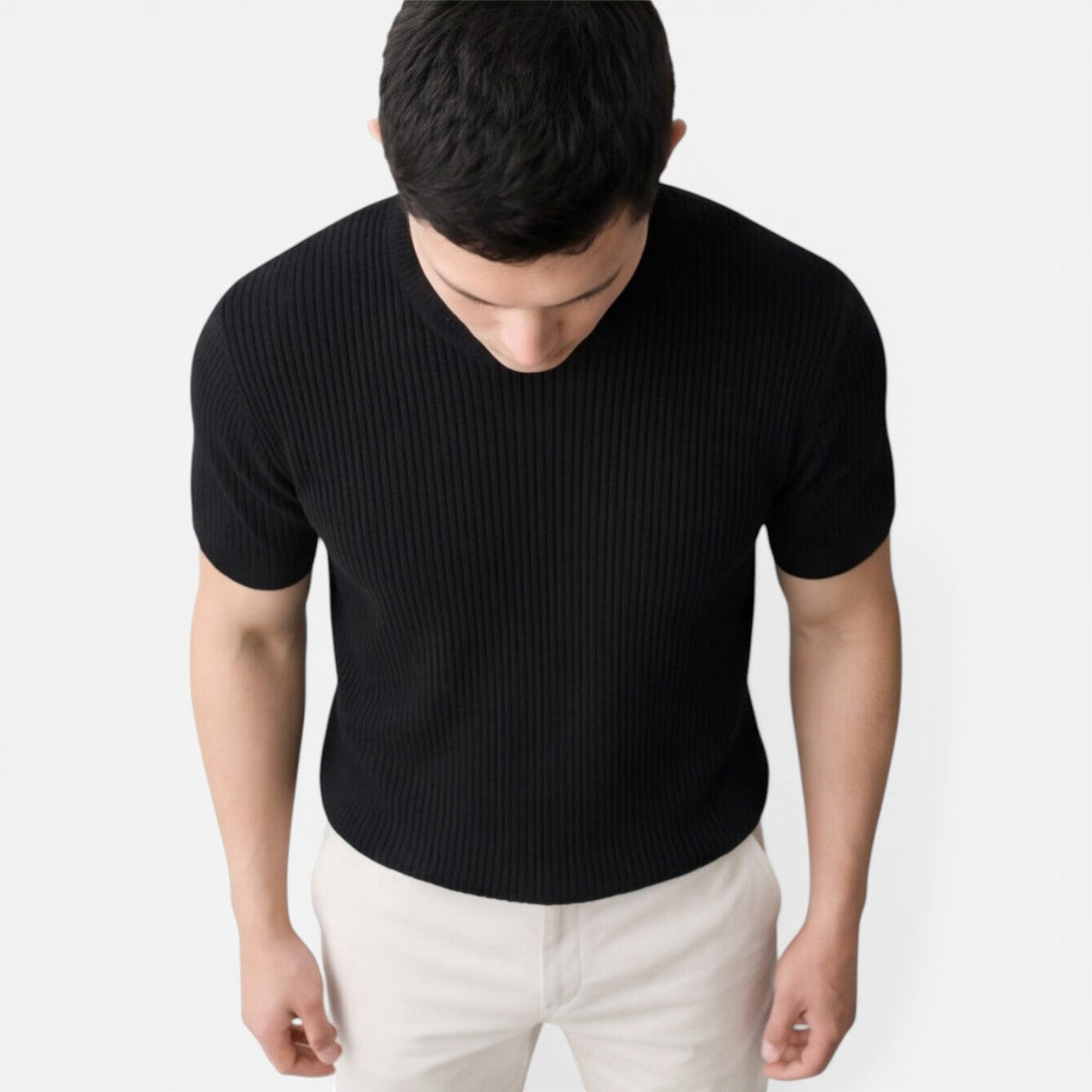 Jérôme | T-Shirt Maille Côtelée Slim