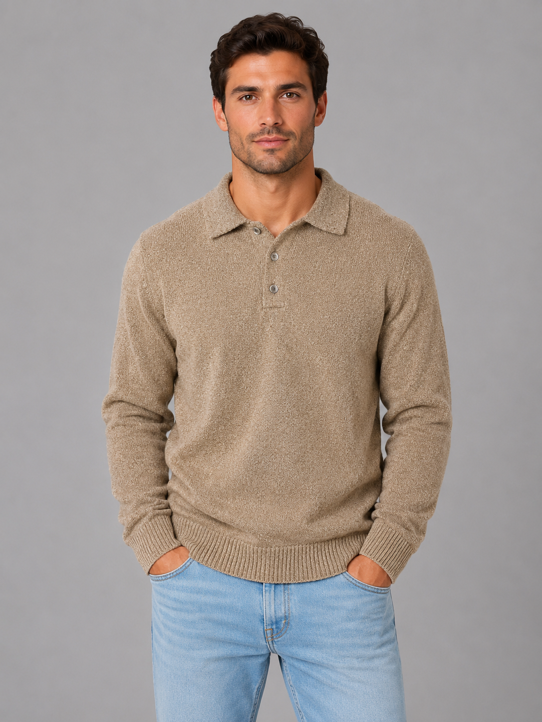 Orsan | Pull Polo Boutonné