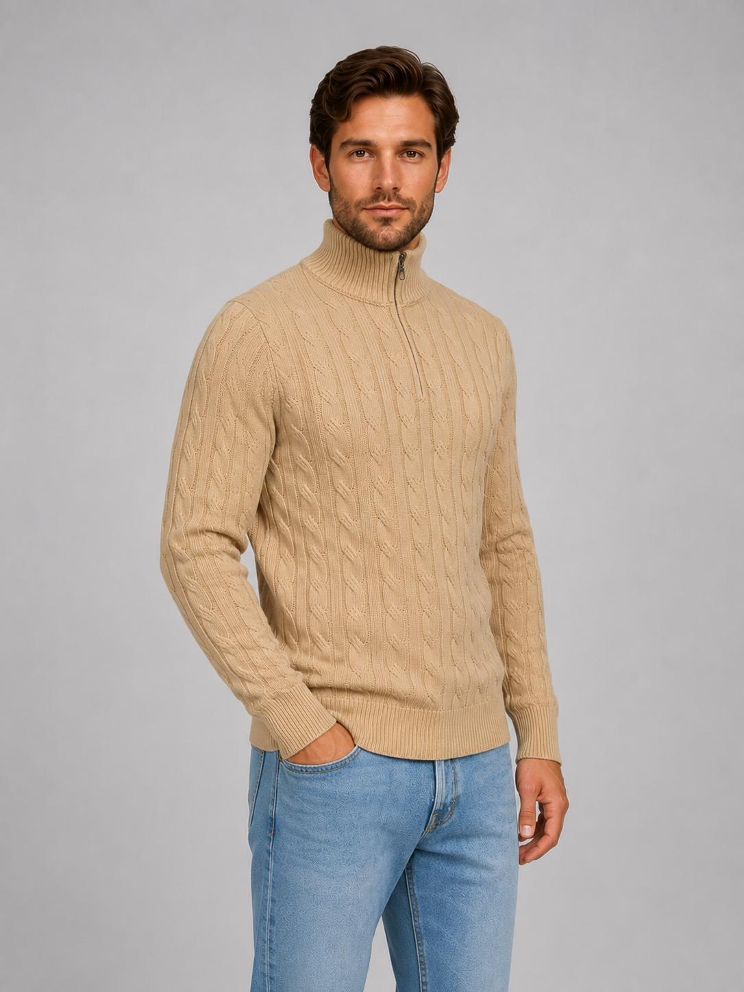 Rodrigue | Pull Torsadé Col Cheminée