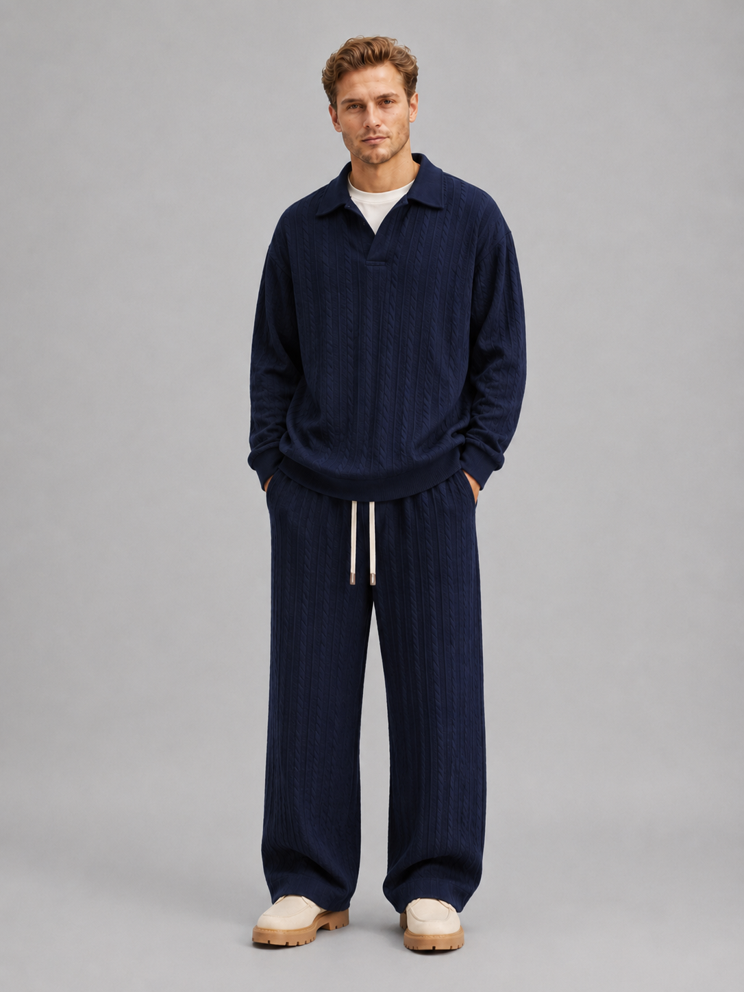 Jonas | Ensemble Torsadé Col Chemise