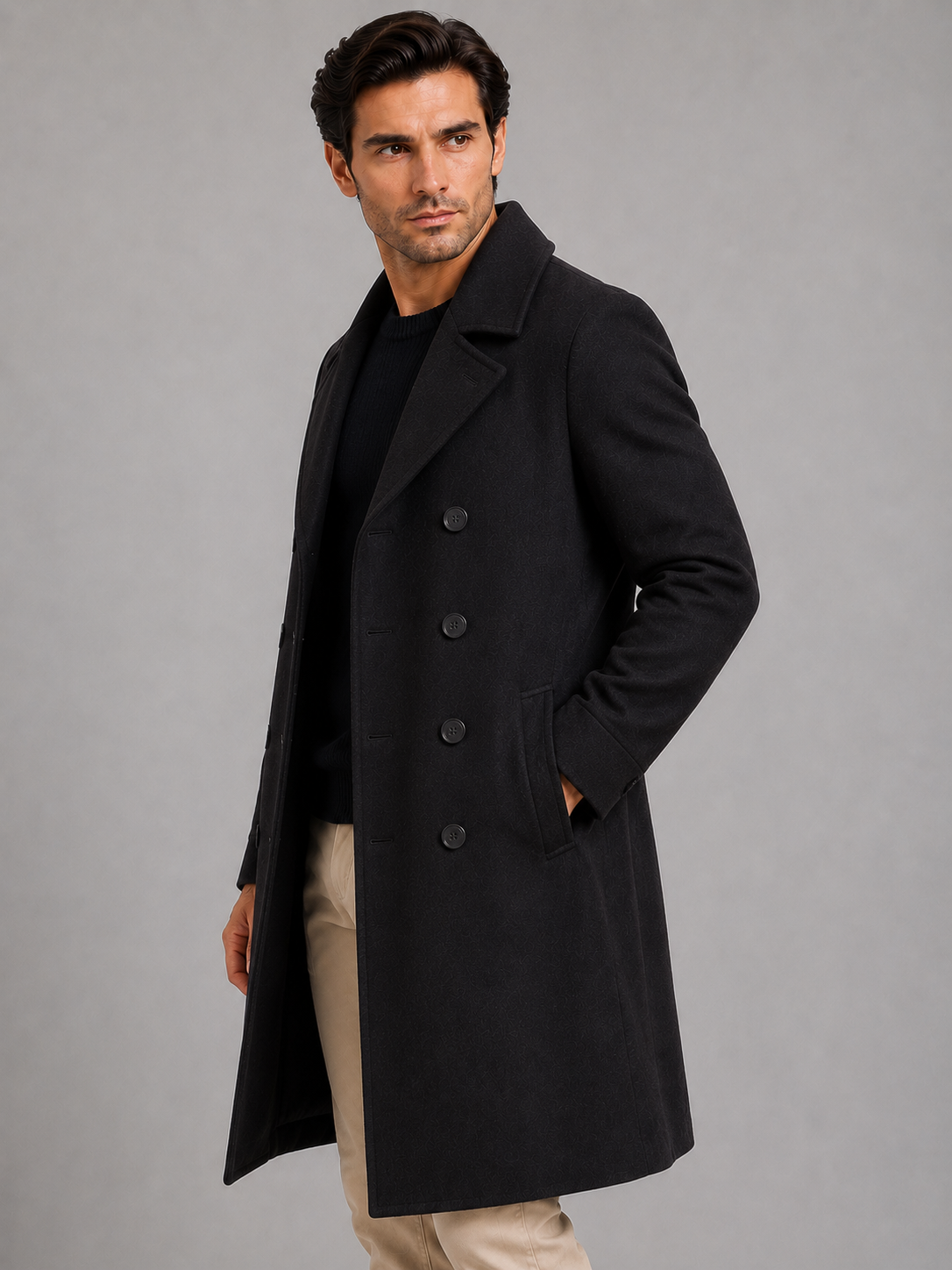 Augustin | Manteau Long Croisé Tailleur