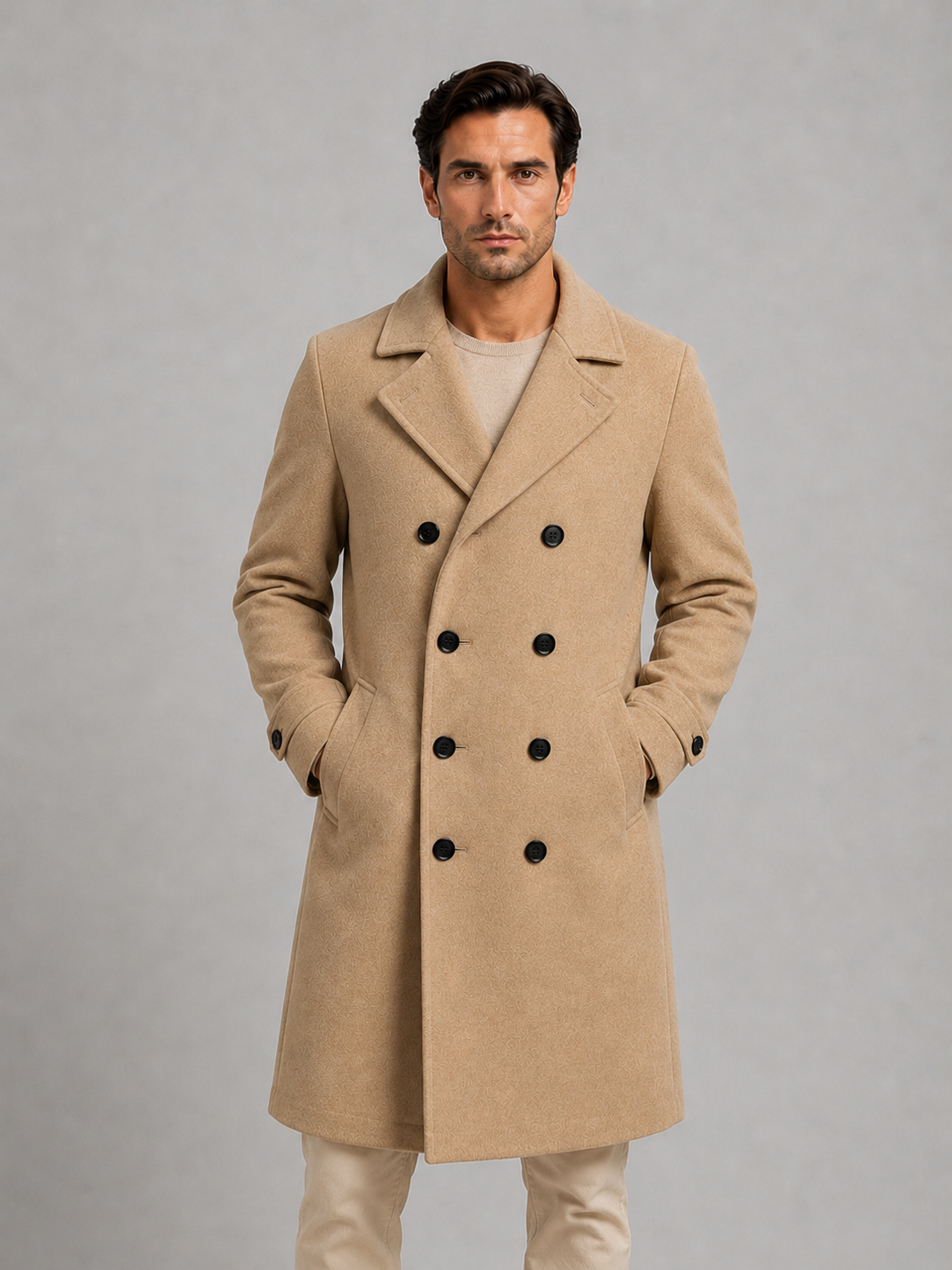 Augustin | Manteau Long Croisé Tailleur