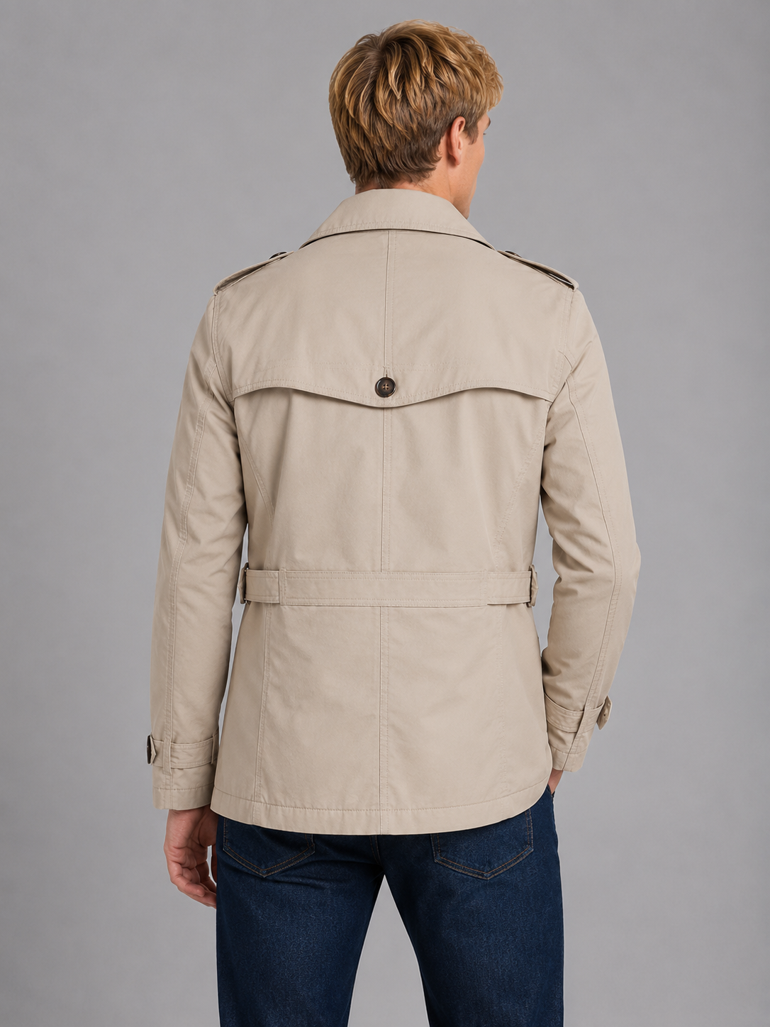 Rainier | Manteau Trench Croisé Ceinturé