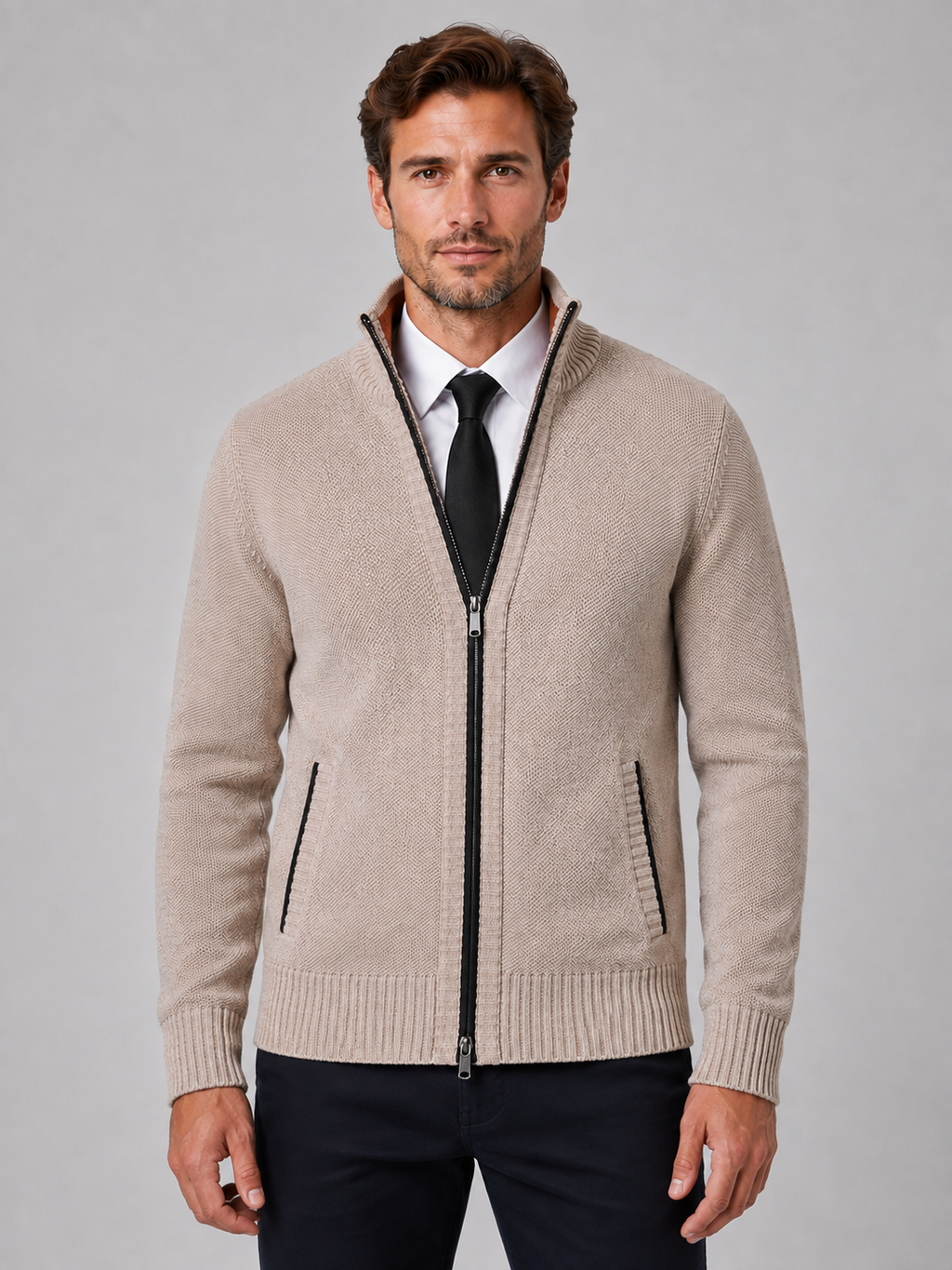 Séverin | Gilet Zippé Col Cheminée