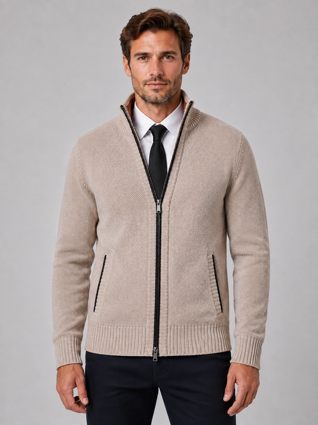 Séverin | Gilet Zippé Col Cheminée