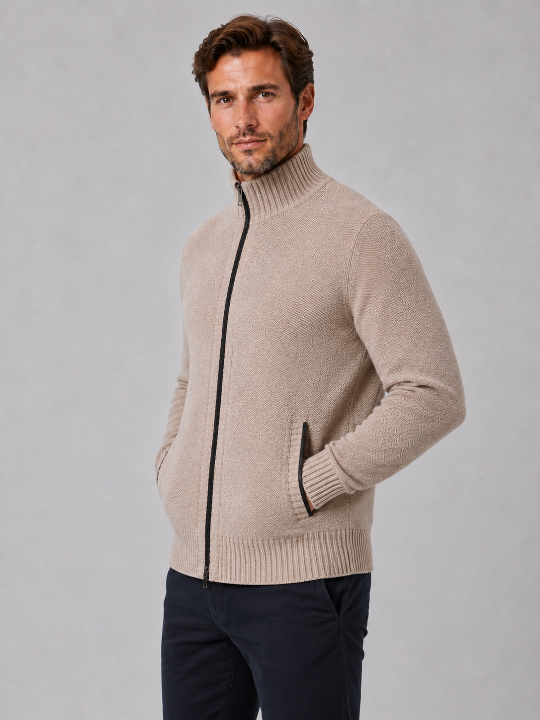 Séverin | Gilet Zippé Col Cheminée