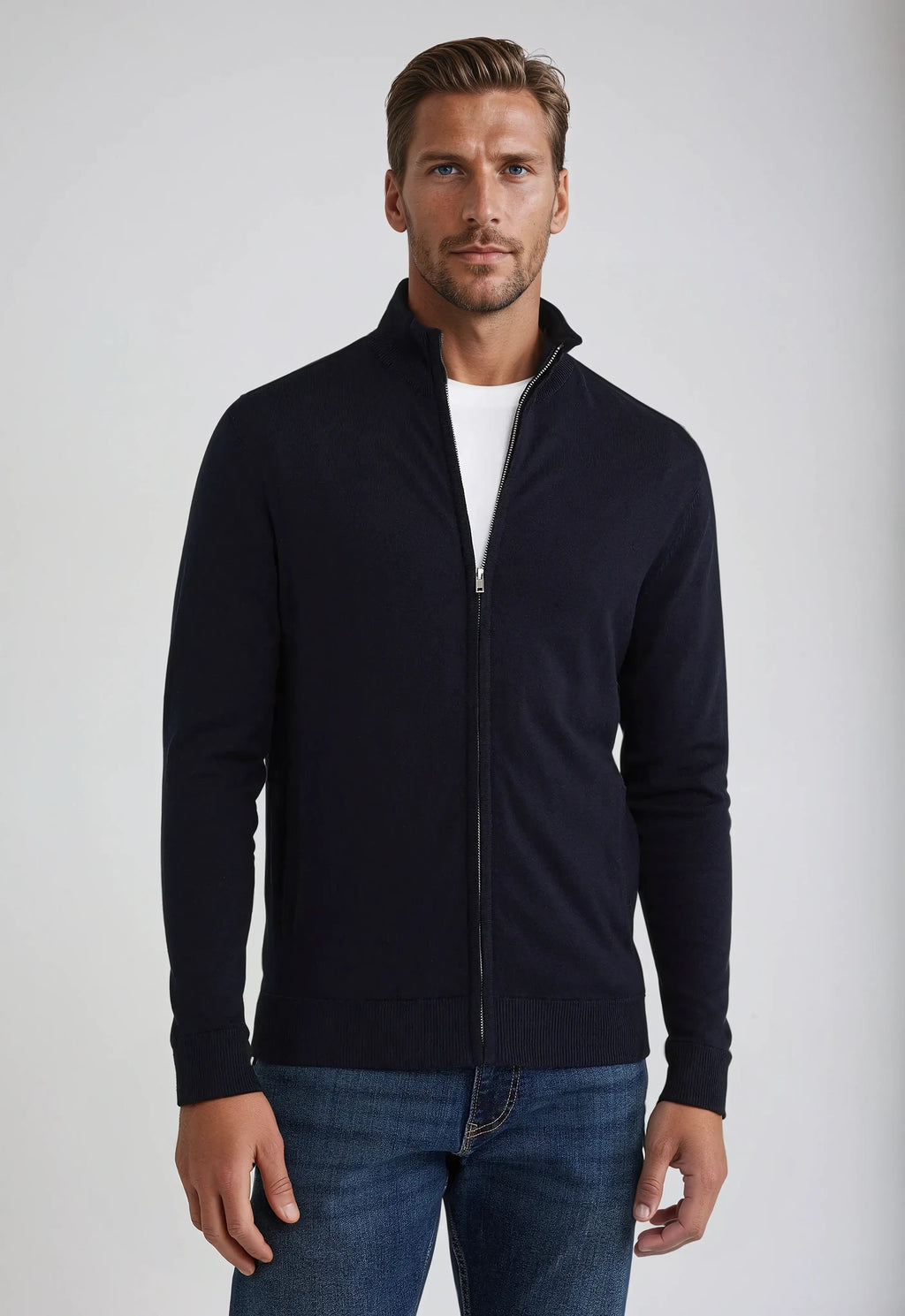 Nicolas | Pull Zippé Col Montant