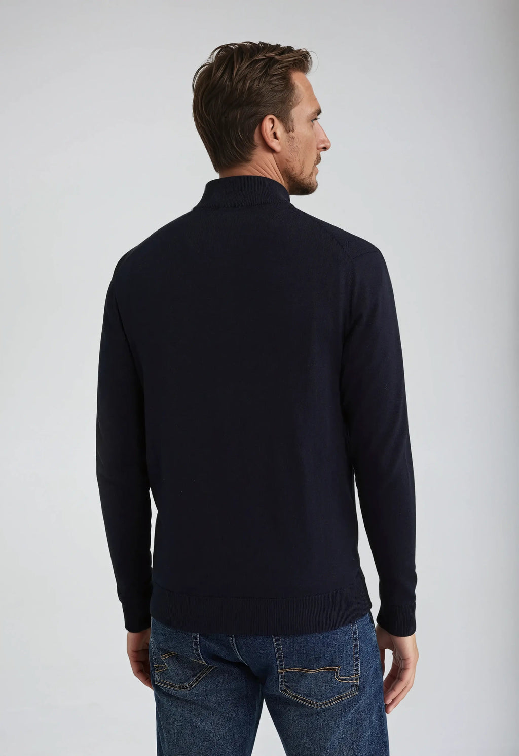 Nicolas | Pull Zippé Col Montant