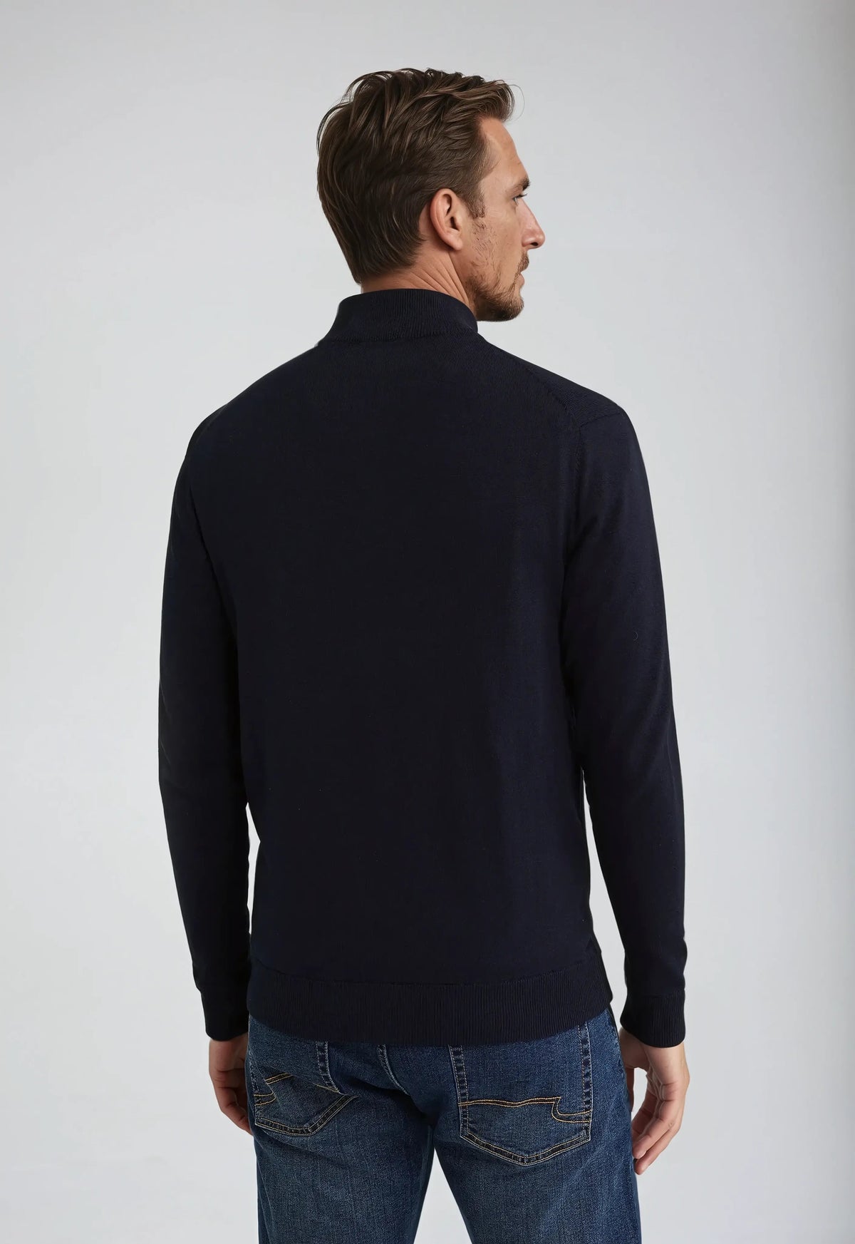 Nicolas | Pull Zippé Col Montant