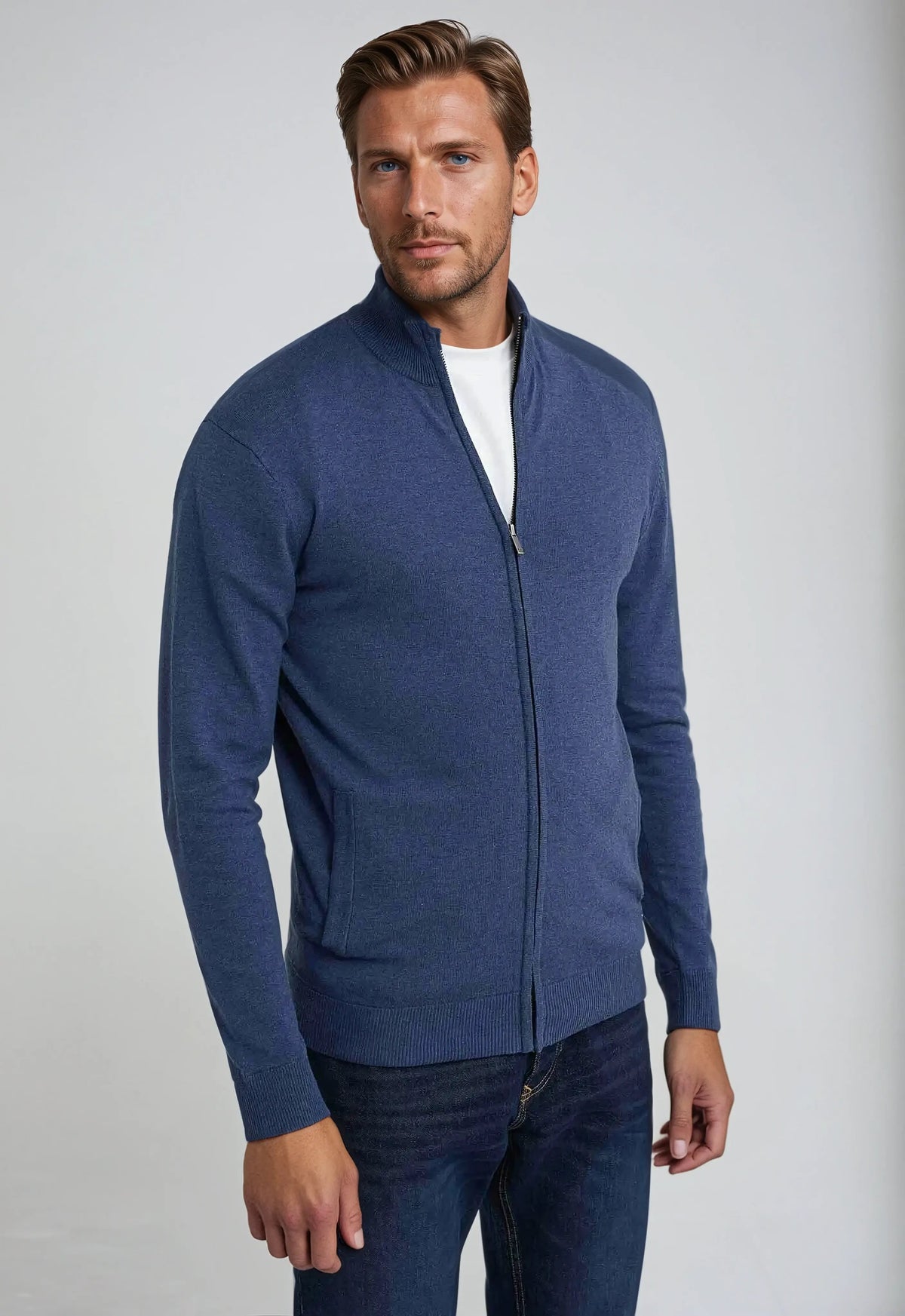 Nicolas | Pull Zippé Col Montant