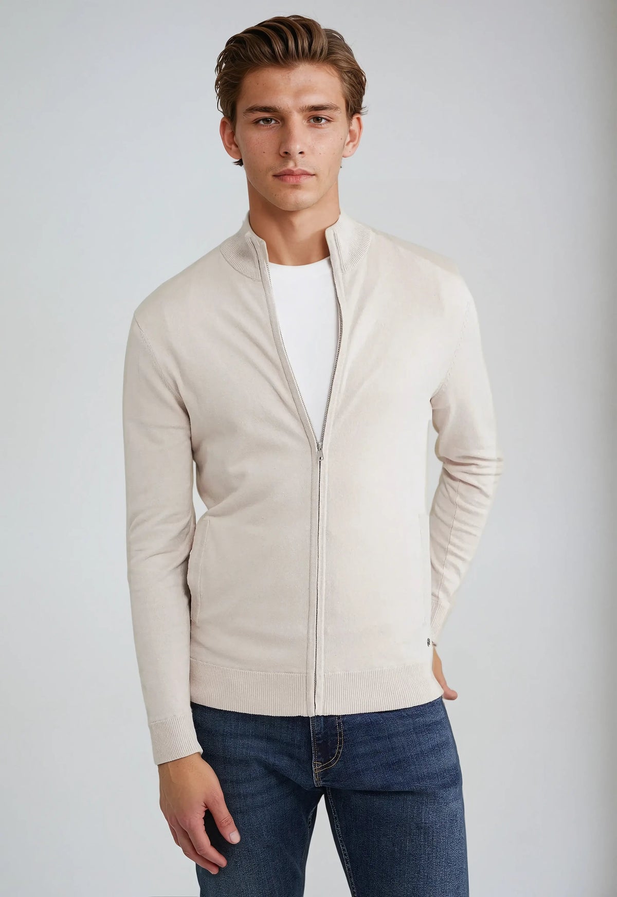 Nicolas | Pull Zippé Col Montant