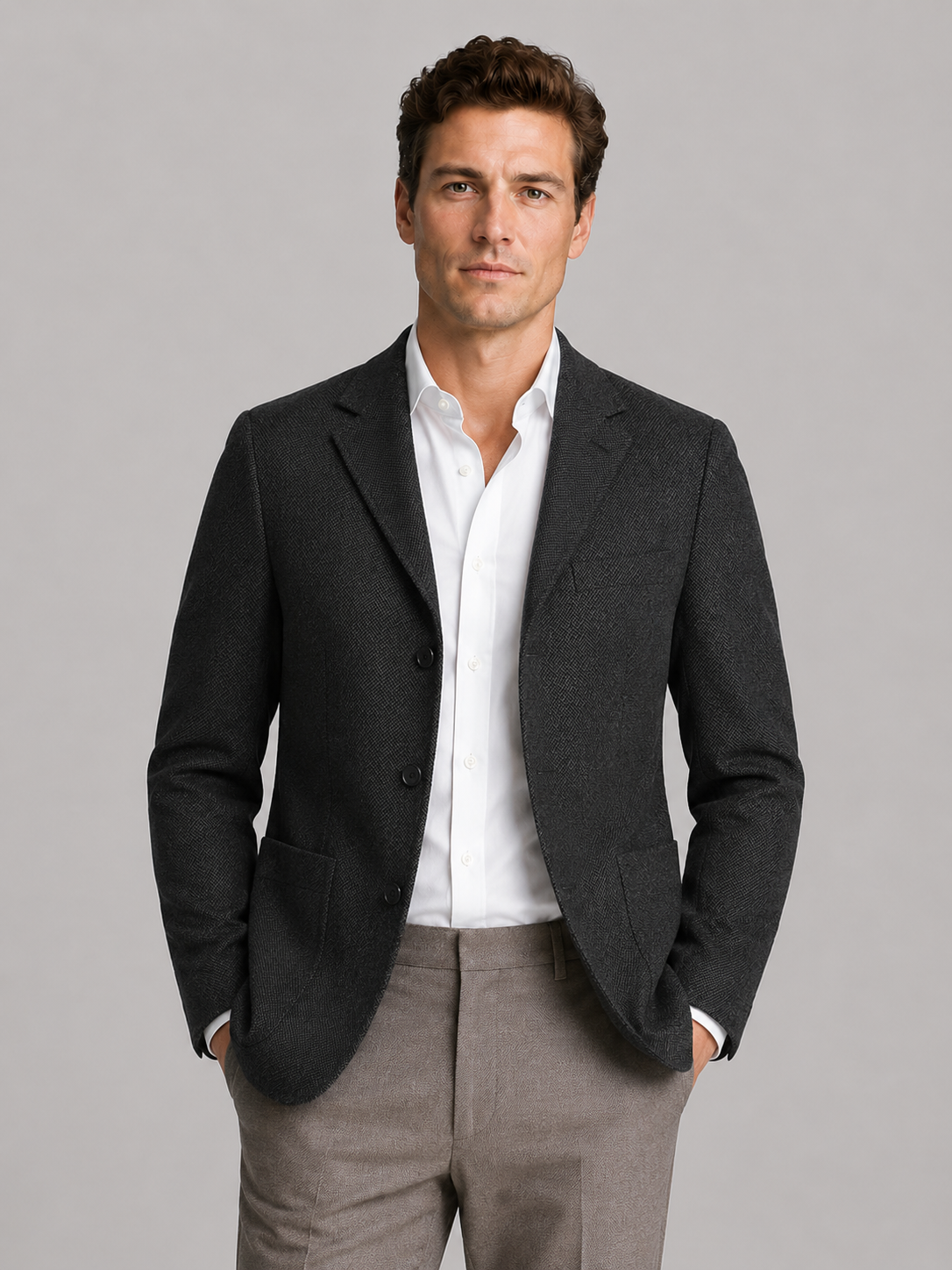 Hubert | Blazer Chevrons Smart Casual