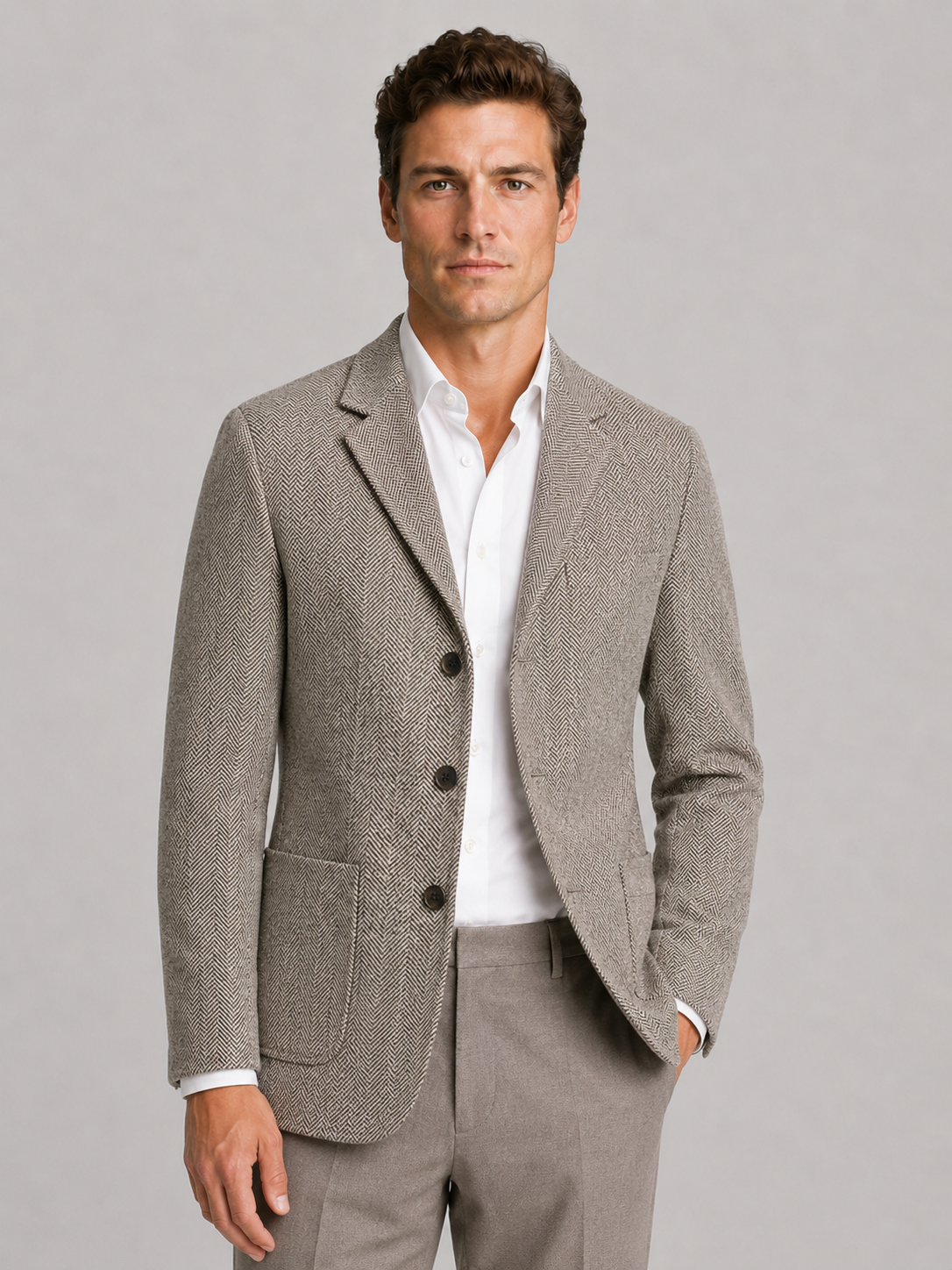 Hubert | Blazer Chevrons Smart Casual