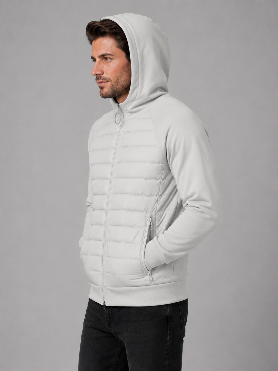 Sacha | Veste Matelassée Légère à Capuche