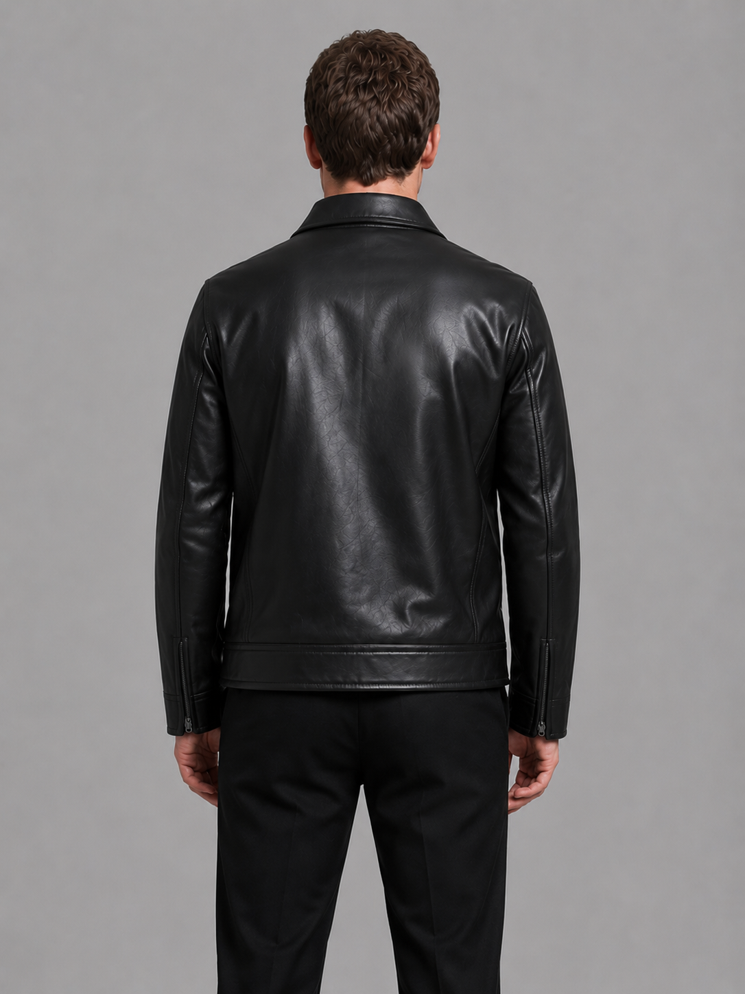 Bastien | Veste Aspect Cuir Zippée