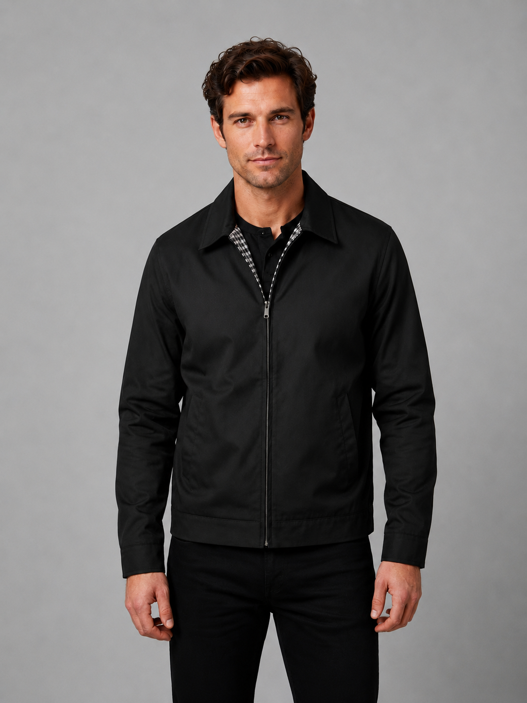 Alaric | Veste Légère Zippée Col Structuré
