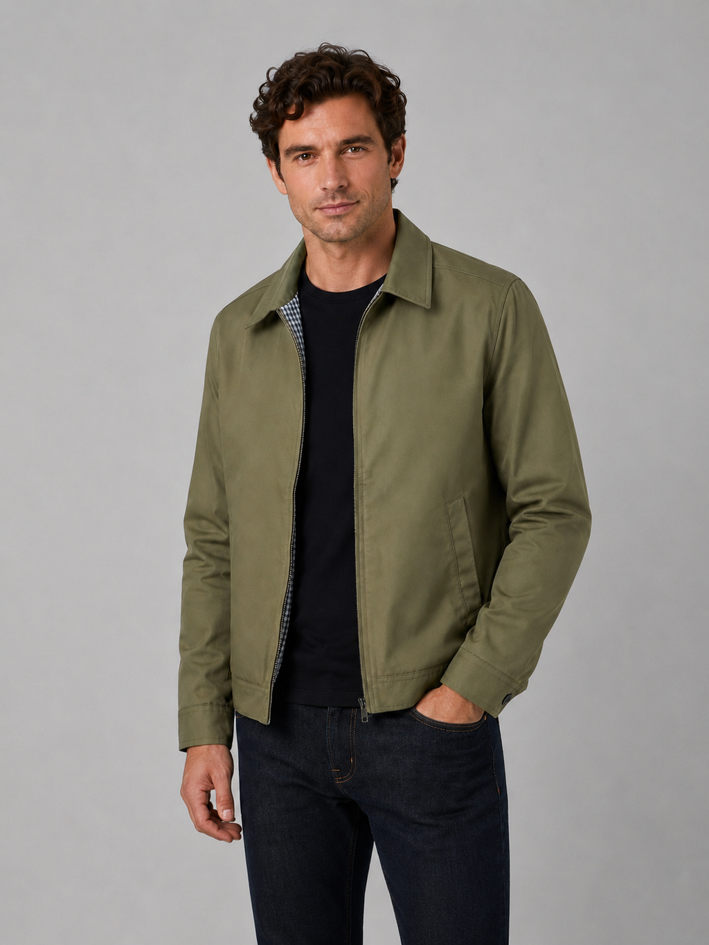 Alaric | Veste Légère Zippée Col Structuré