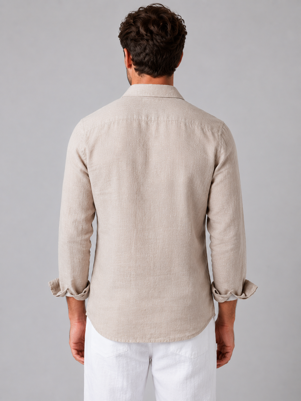 Tristan | Chemise Aspect Lin Boutonnée