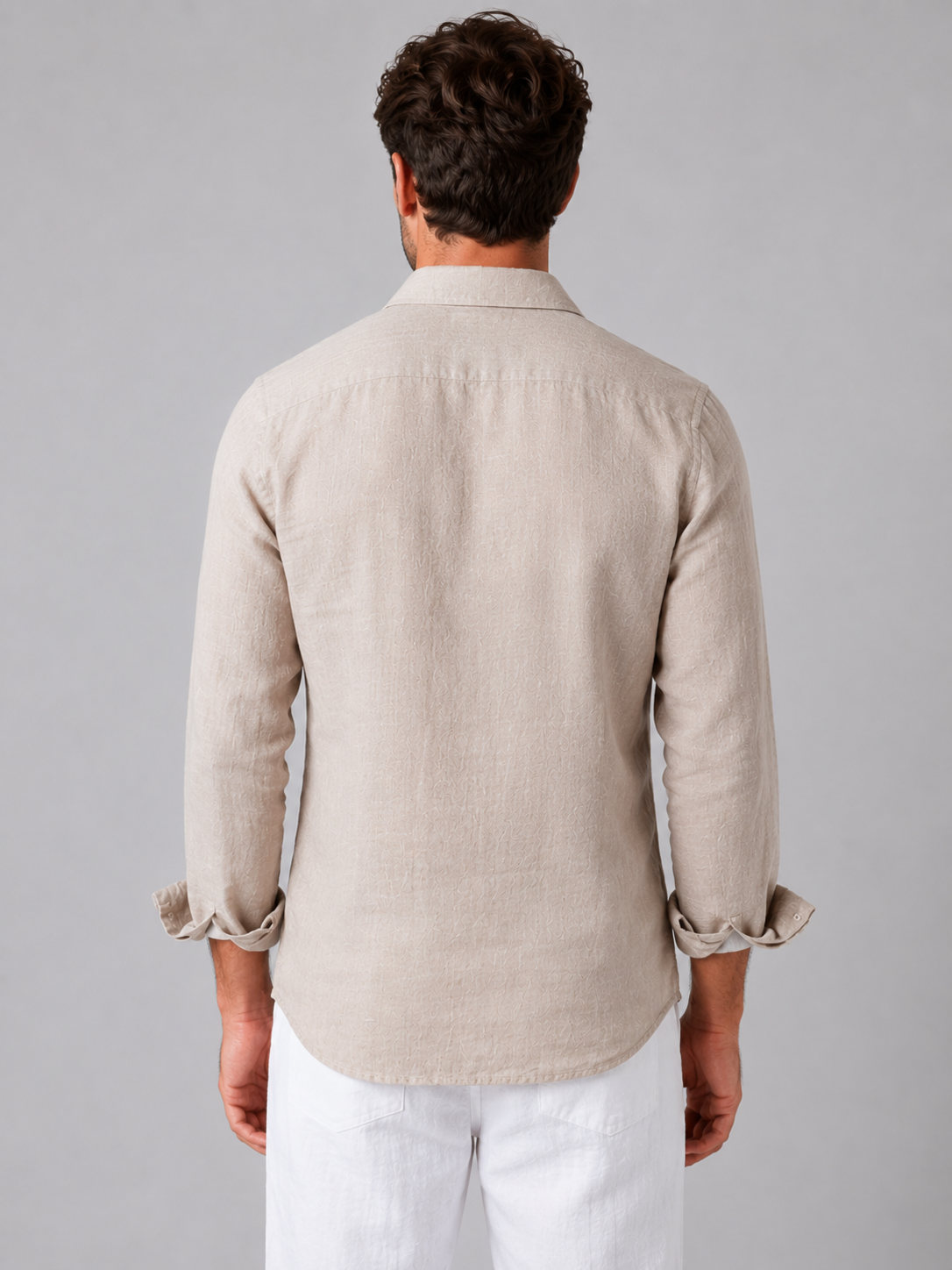 Tristan | Chemise Aspect Lin Boutonnée