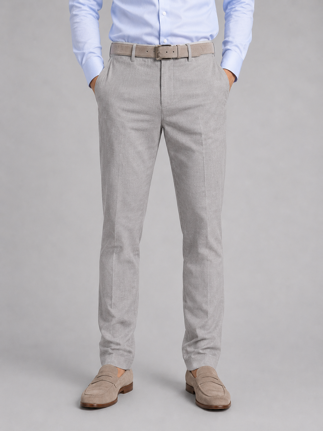 Eliott | Pantalon Aspect Lin Coupe Droite
