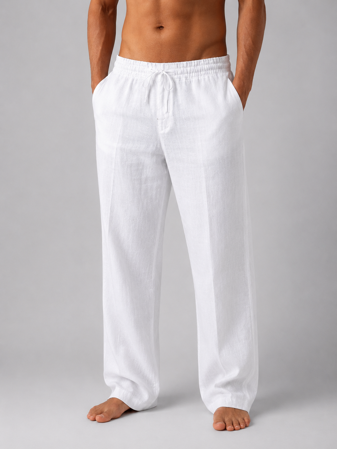 Benoît | Pantalon Aspect Lin Relâché