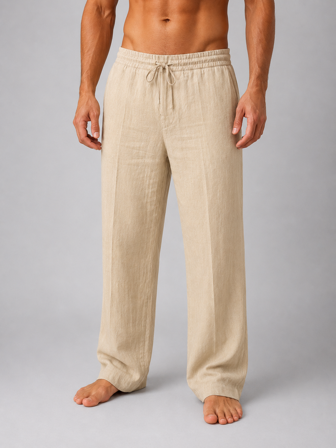 Benoît | Pantalon Aspect Lin Relâché