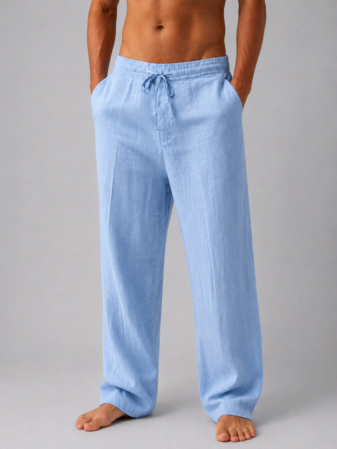 Benoît | Pantalon Aspect Lin Relâché