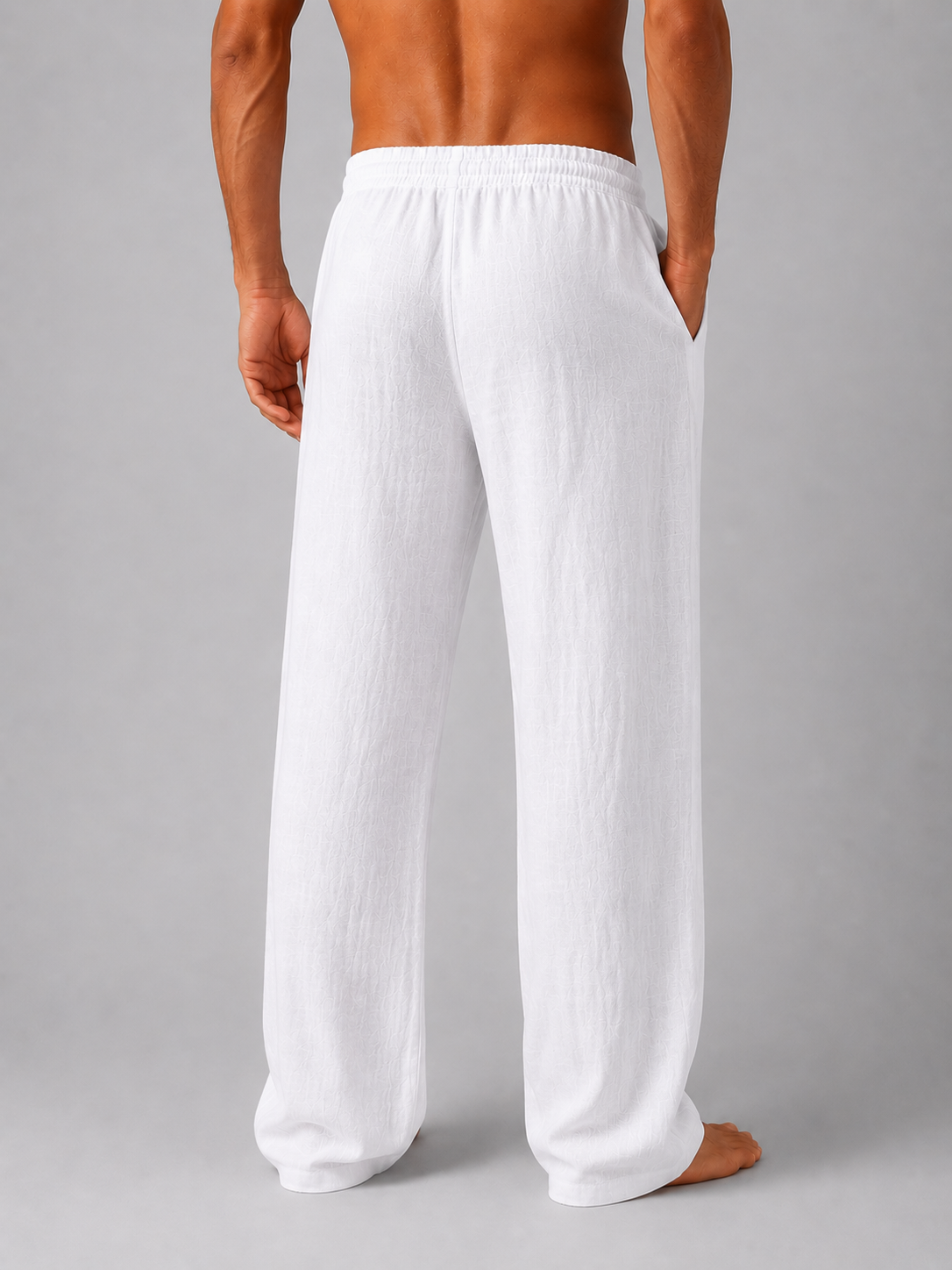 Benoît | Pantalon Aspect Lin Relâché