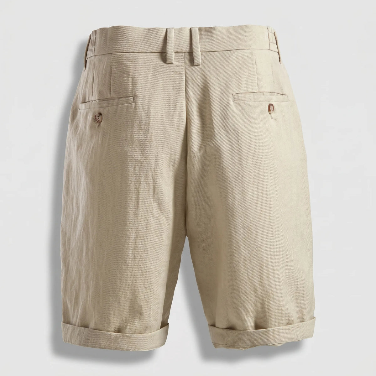 Ambroise | Short Plissé Aspect Lin