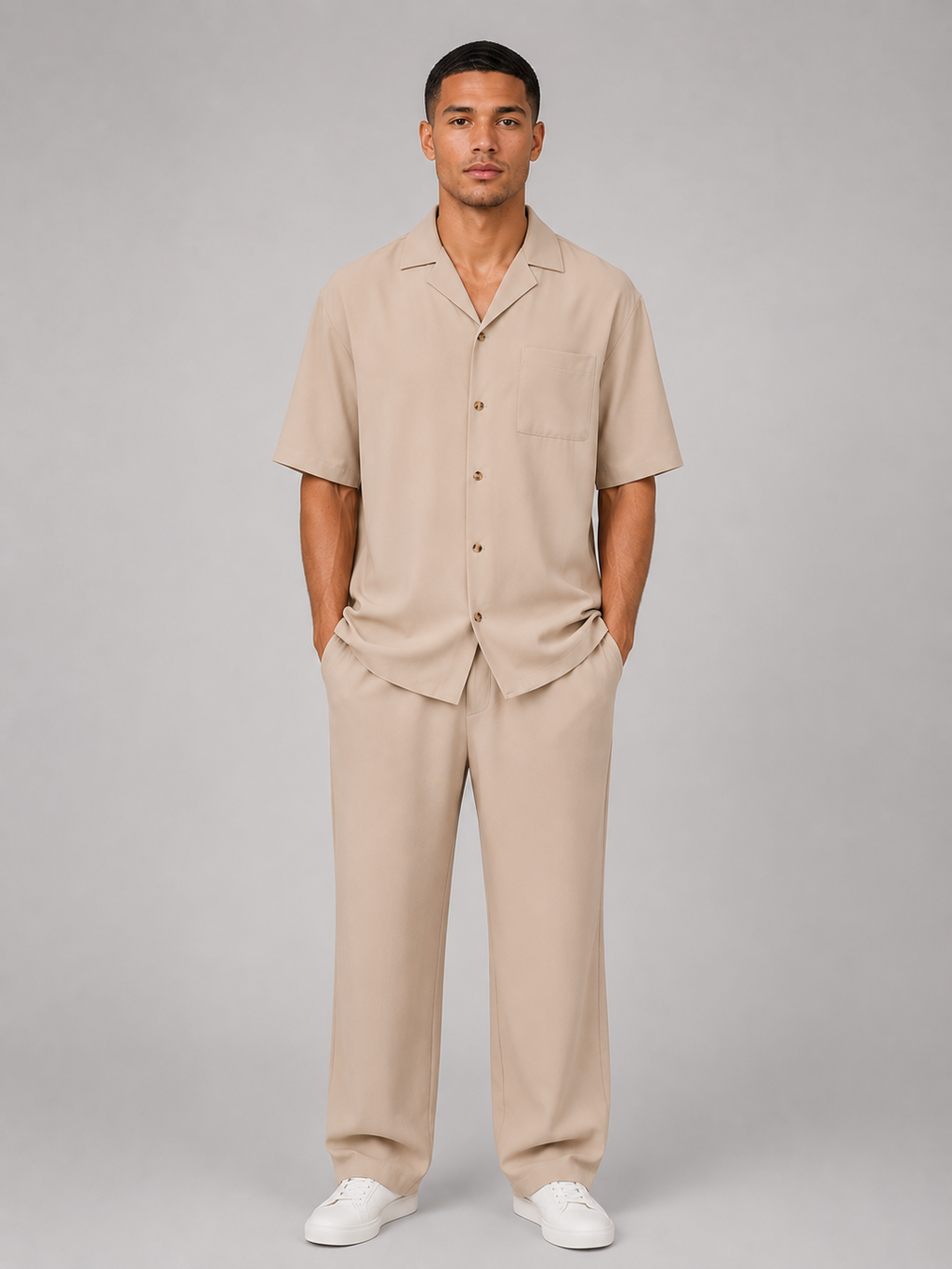 Célien | Ensemble Chemise & Pantalon Cordon