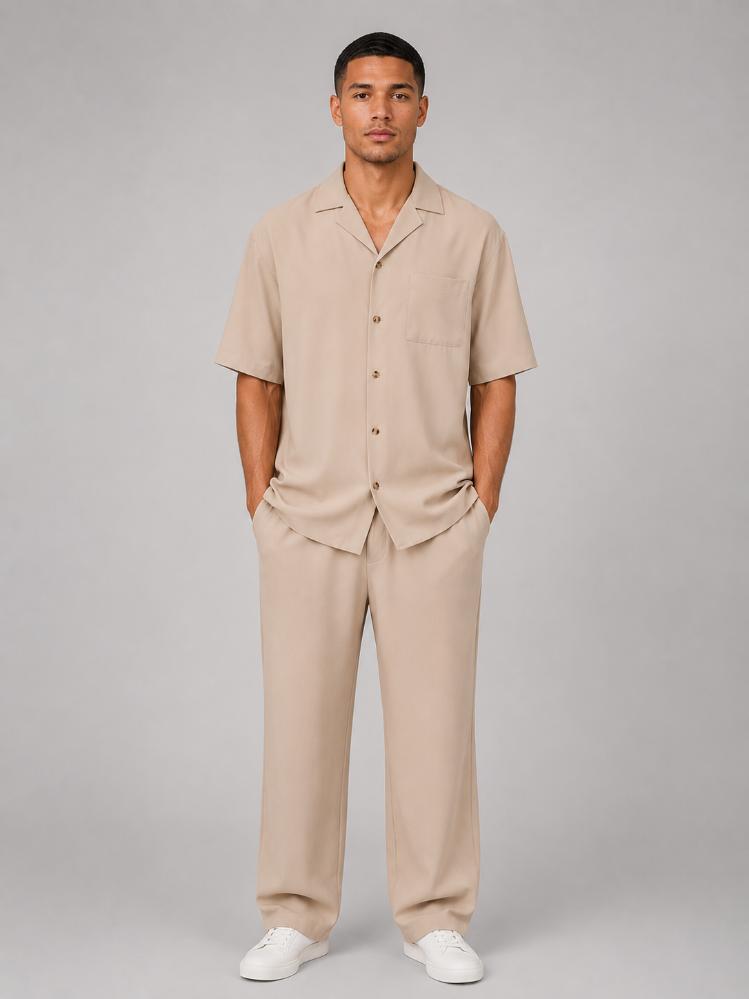 Célien | Ensemble Chemise & Pantalon Cordon