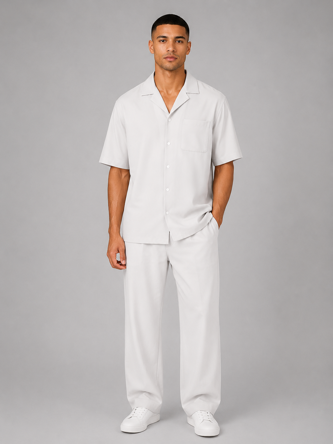 Célien | Ensemble Chemise & Pantalon Cordon