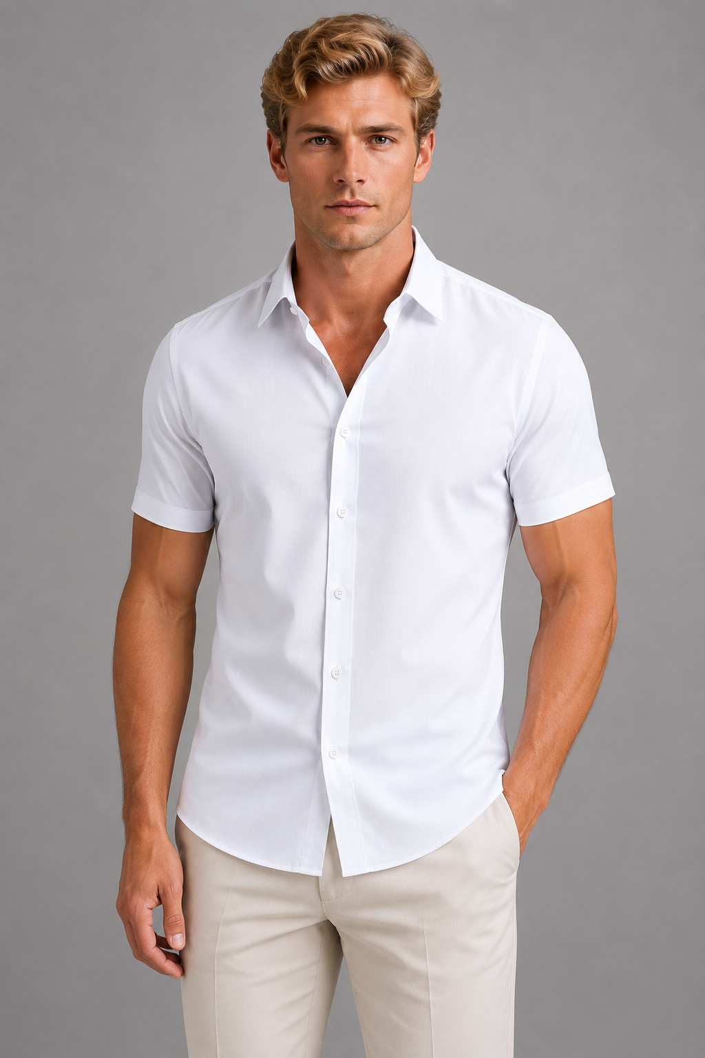 Gérald | Chemise Slim Manches Courtes