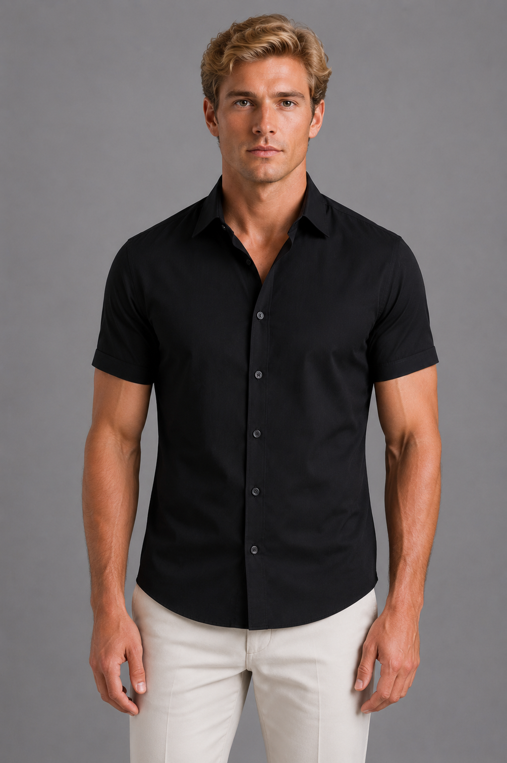 Gérald | Chemise Slim Manches Courtes