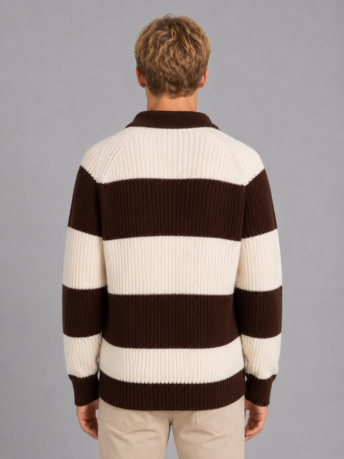 Bruno | Pull Polo Rayé
