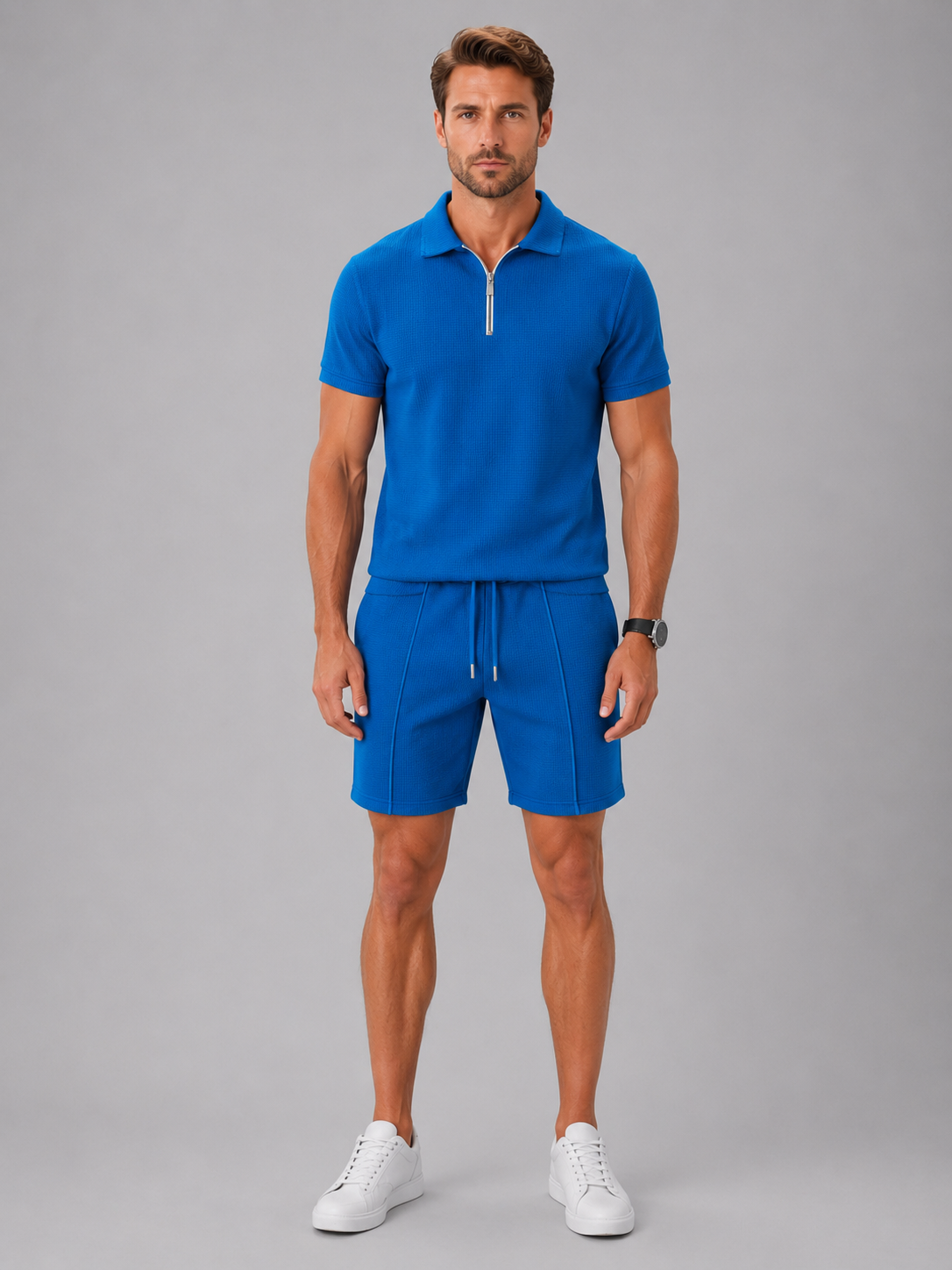 René | Ensemble Polo Zippé et Short