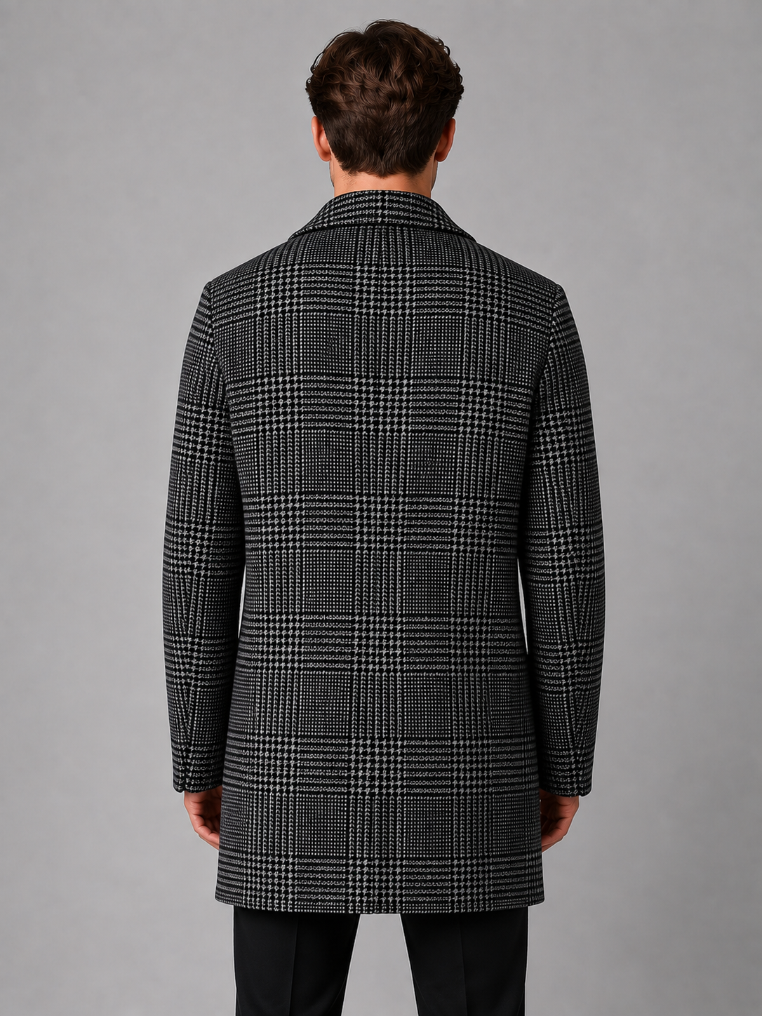 Josse | Manteau Long à Carreaux