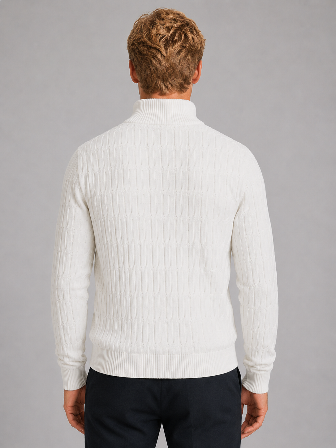 Bernard | Pull Col Zippé Texturé