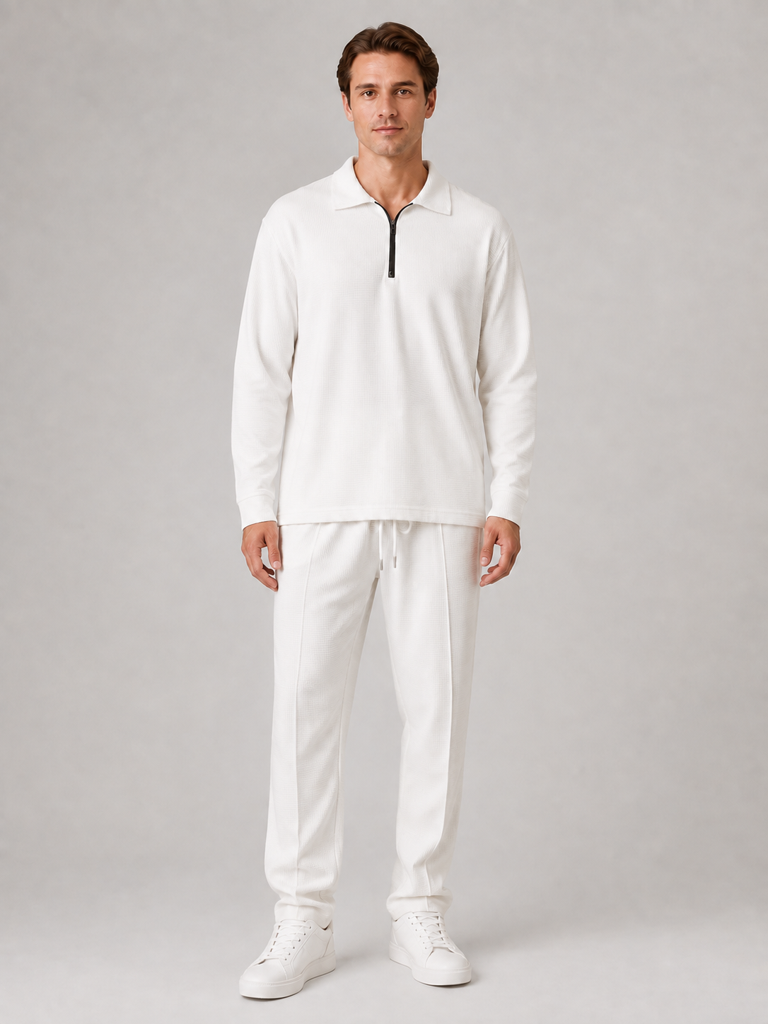 Yanis | Ensemble Polo Quart de Zip & Pantalon