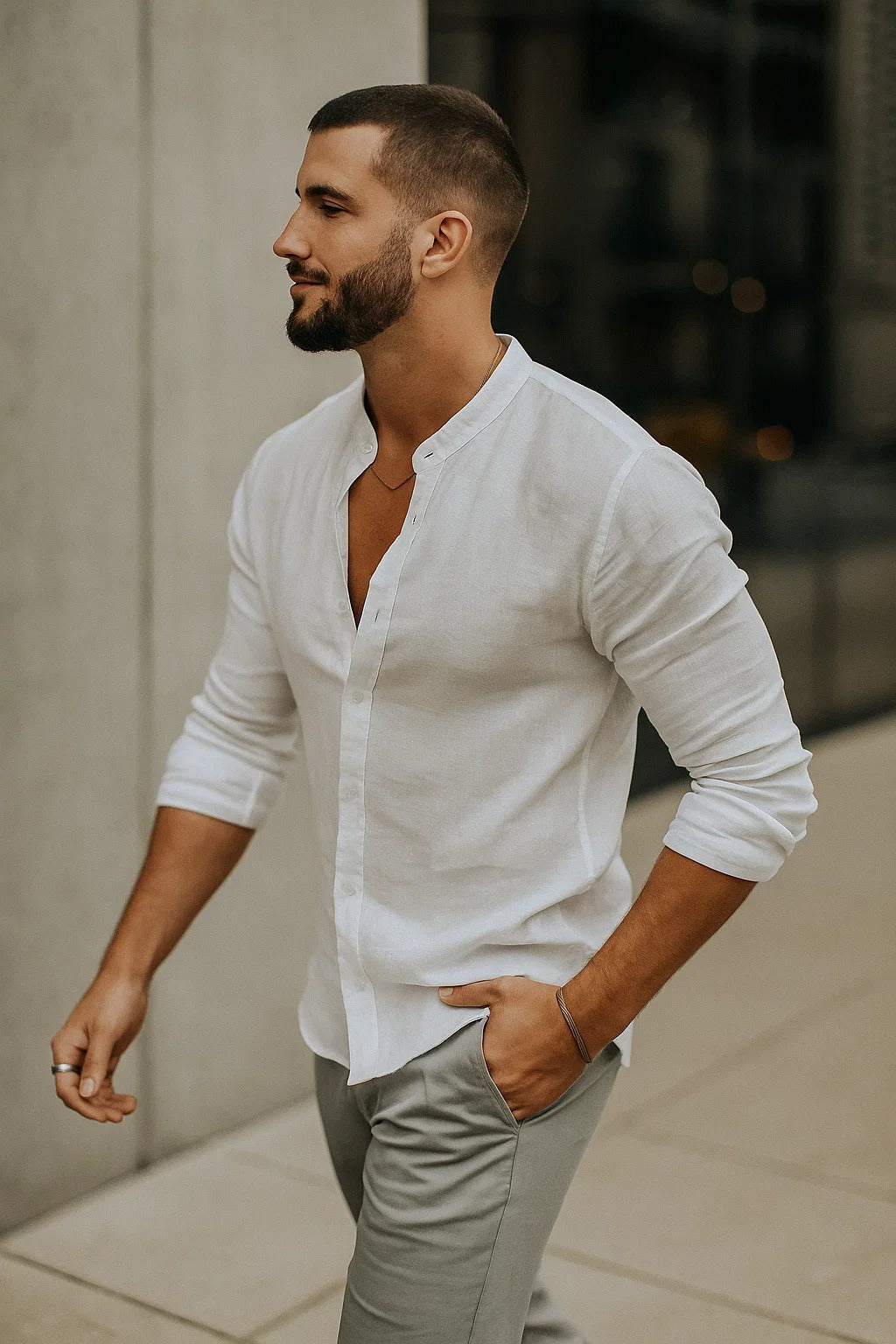 Claude | Chemise Décontractée Manches 3/4