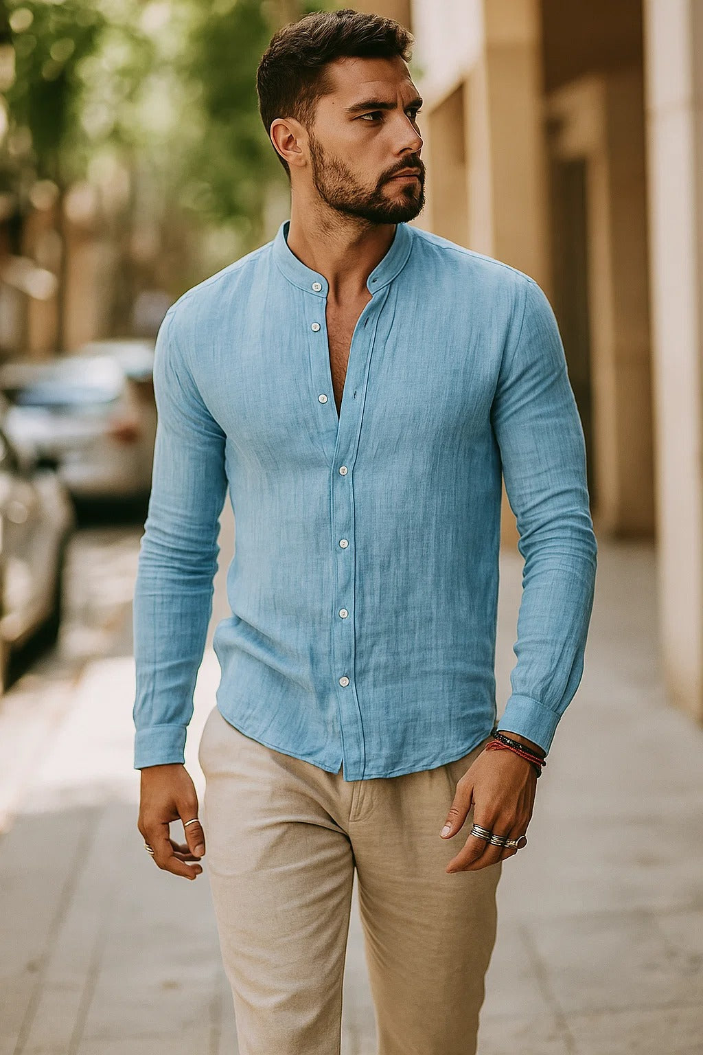 Claude | Chemise Décontractée Manches 3/4