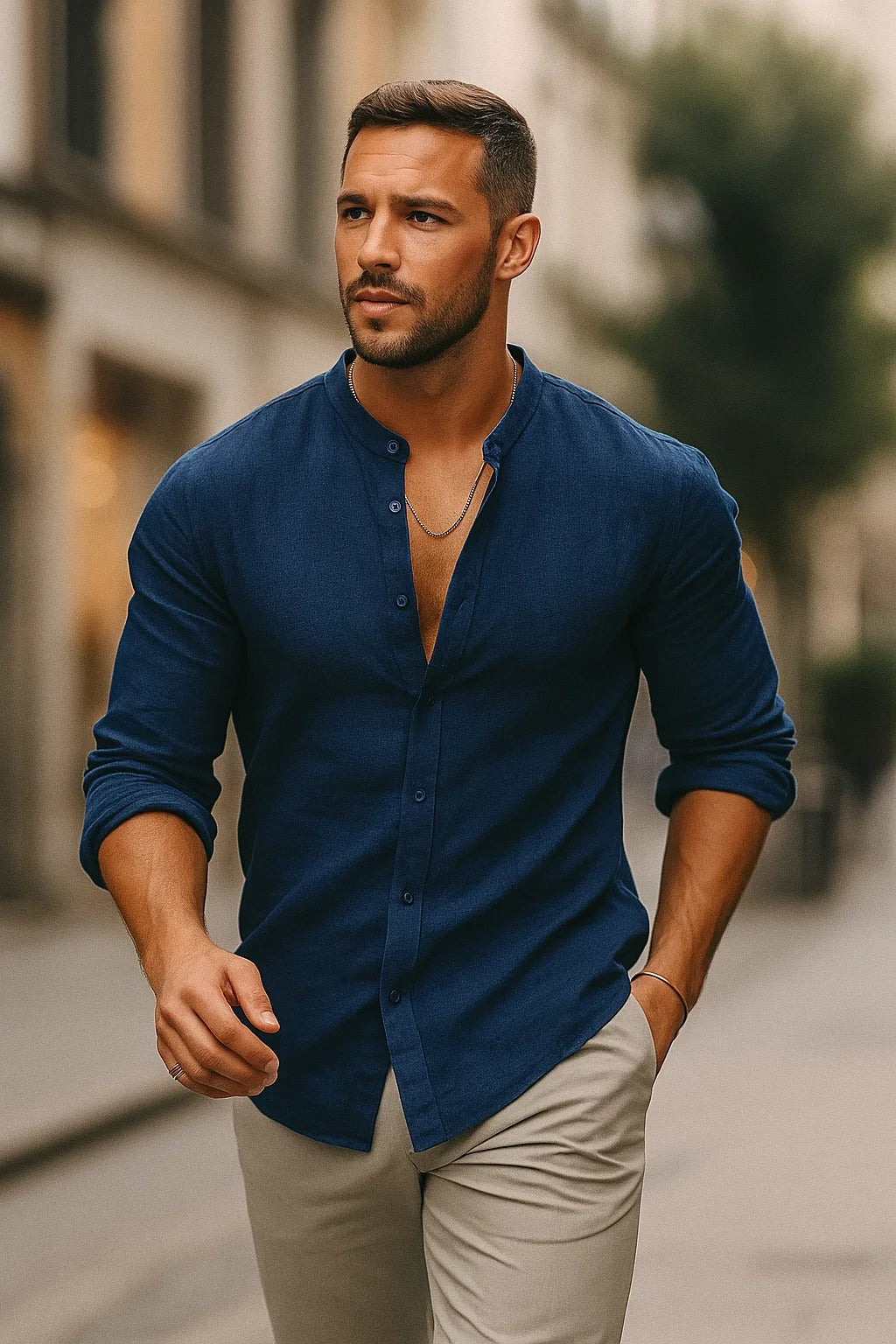 Claude | Chemise Décontractée Manches 3/4