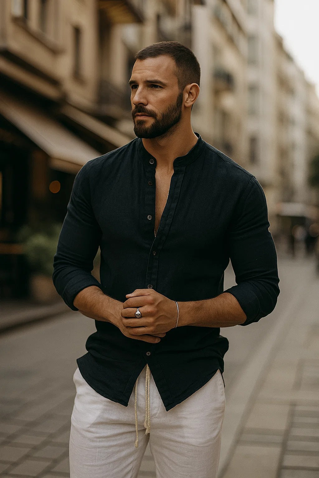 Claude | Chemise Décontractée Manches 3/4