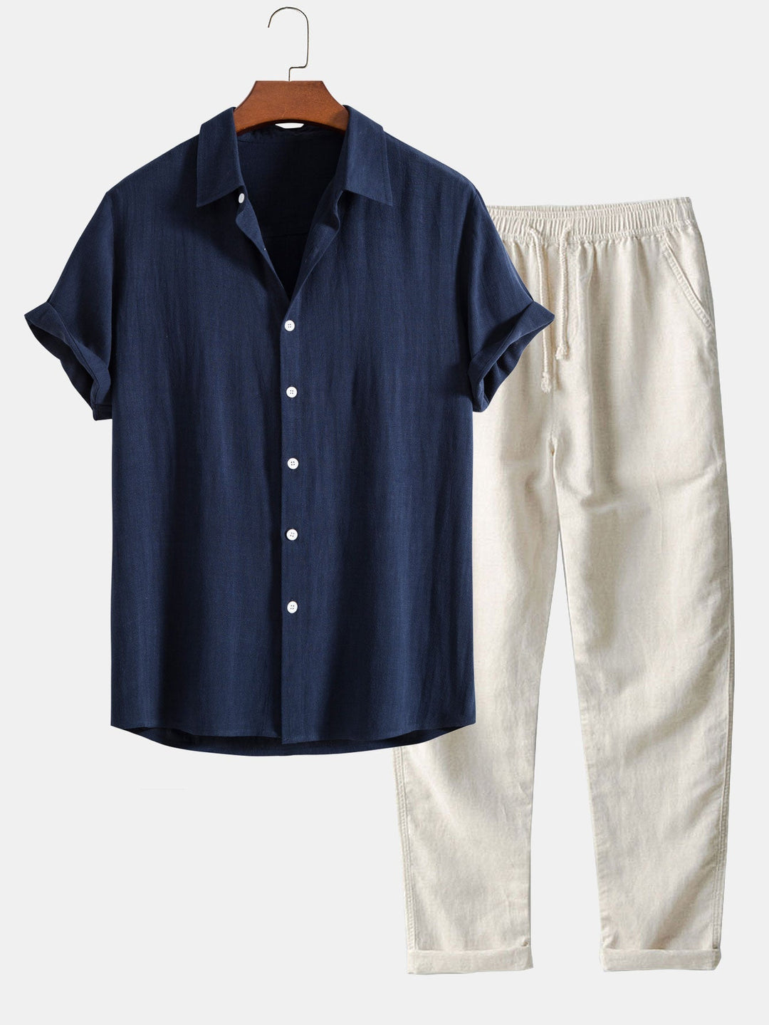 Placide | Ensemble Chemise Manches Courtes & Pantalon
