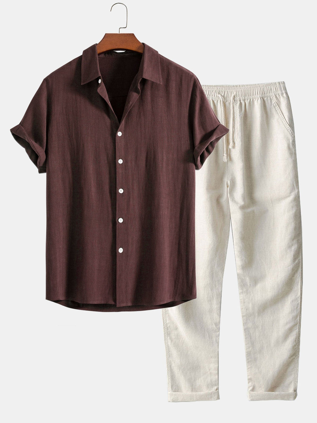 Placide | Ensemble Chemise Manches Courtes & Pantalon