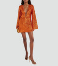 Fantine | Robe Courte Sequins Col V