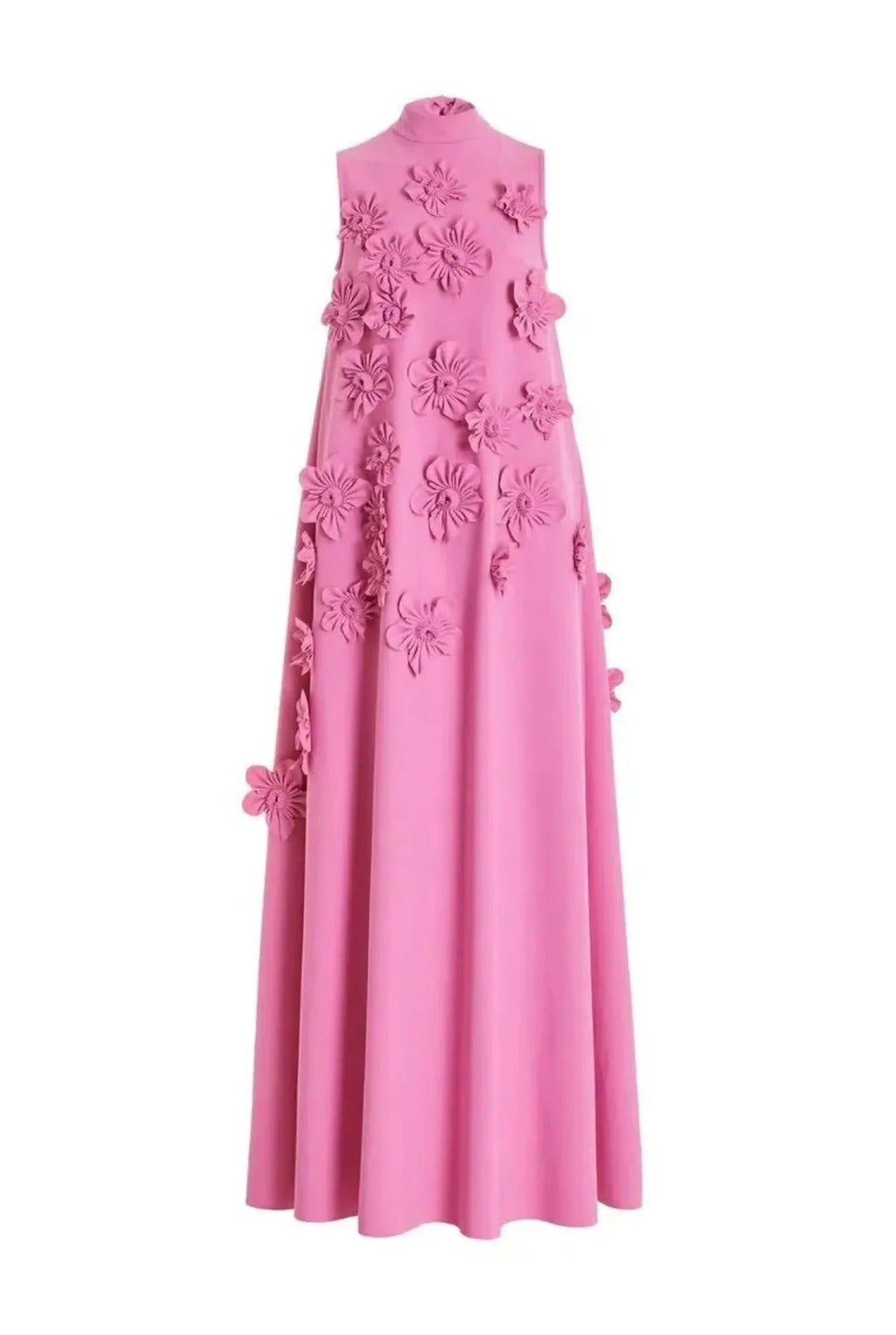 Camélia | Robe Maxi Appliqués Floraux Femme